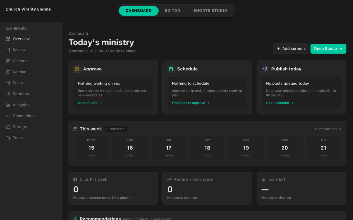 CJC Church - AI Video Editing Pipeline website preview
